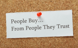 people buy from people they trust - your reputation expert